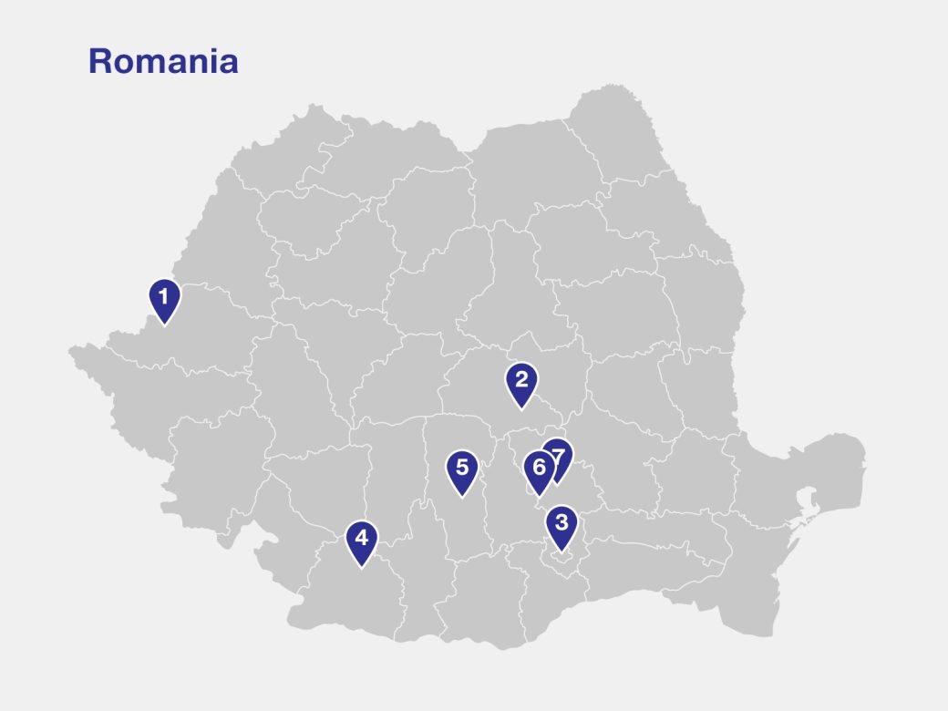 La Cocoș supermarket locations in Romania