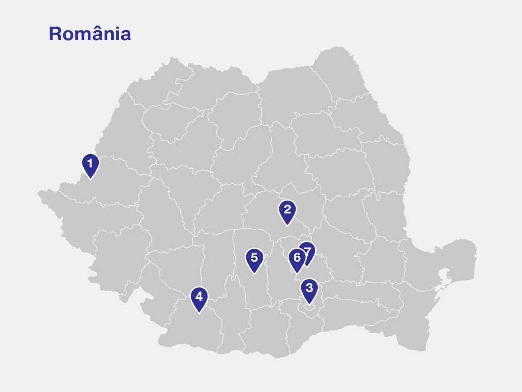 Locațiile supermarketul La Cocoș în România